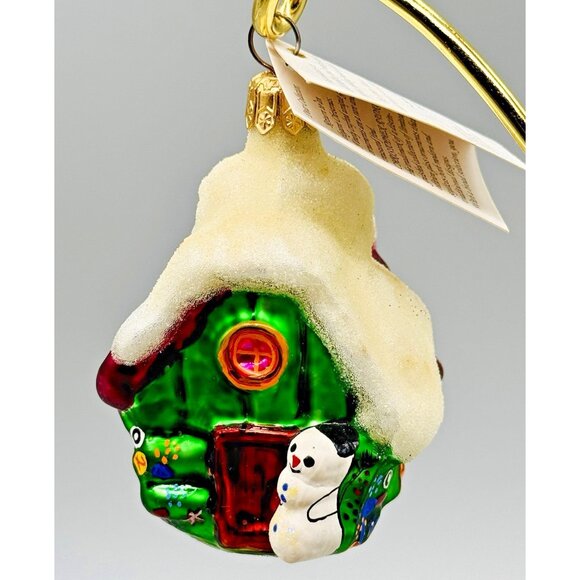 Christopher Radko Other - Christopher Radko Wee Berry House Snowman Christmas Ornament 3 inch 1996
